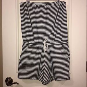 Gap Striped Strapless Romper